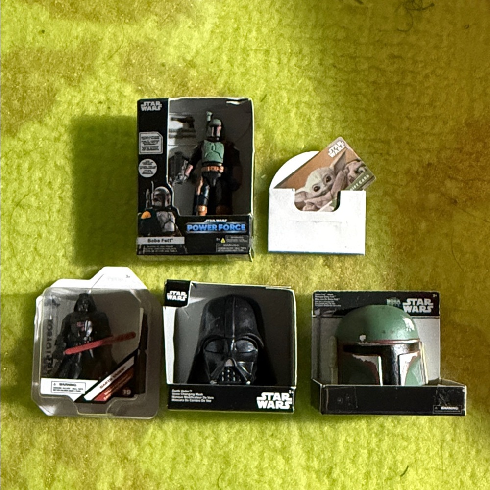 Mini brands Star Wars Action Figure and Helmet Collection